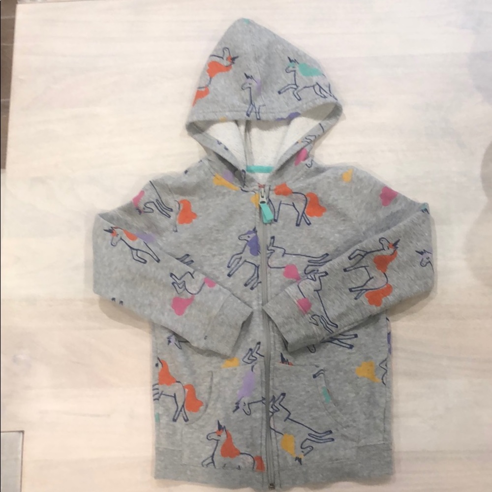 Girls S 6 Unicorn Hoodie